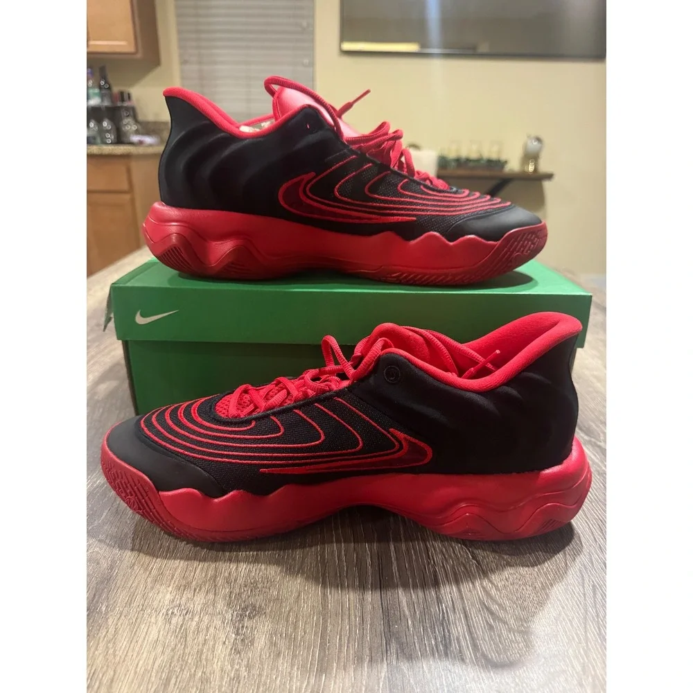 Nike Giannis Immortality 4 Black Team Red University Red FQ3680-004 Mens 10.5 - Picture 3 of 9